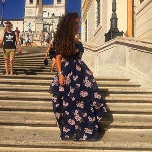 Navy Blue Maxi Dress
